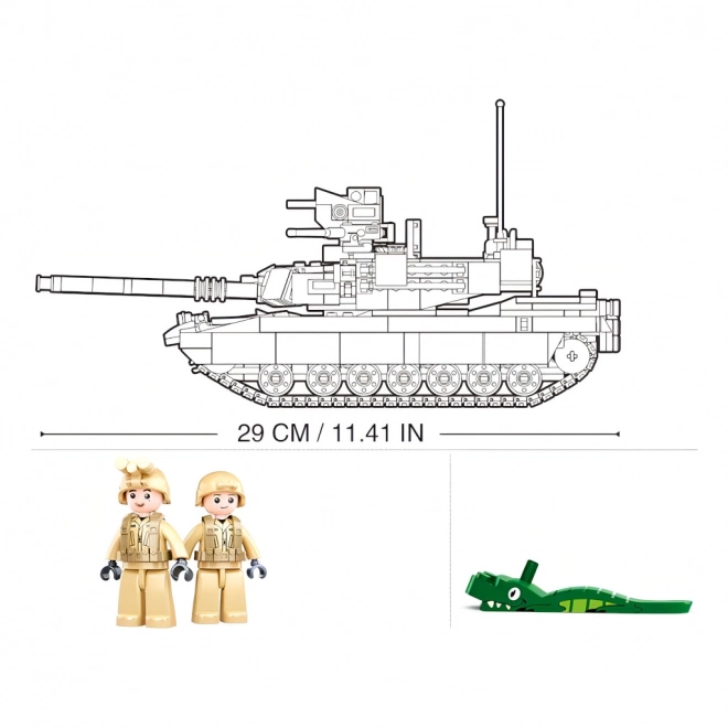 Sluban Modelstenen M38-B0892 Gevechtstank M1A2 Abrams