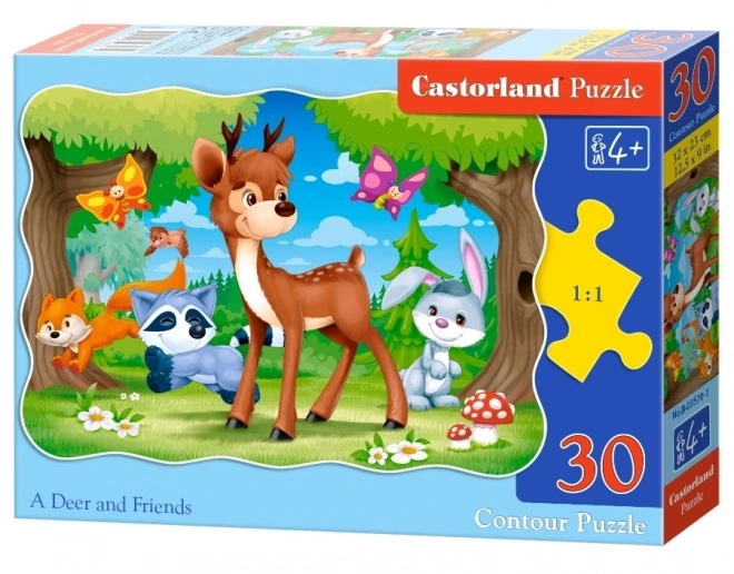 Puzzel 30 stukjes Hert en Vrienden
