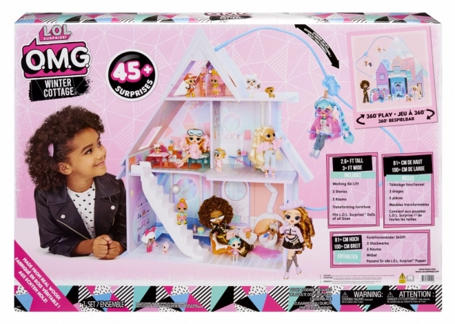 Houten poppenhuis L.O.L. Surprise Winter Cottage