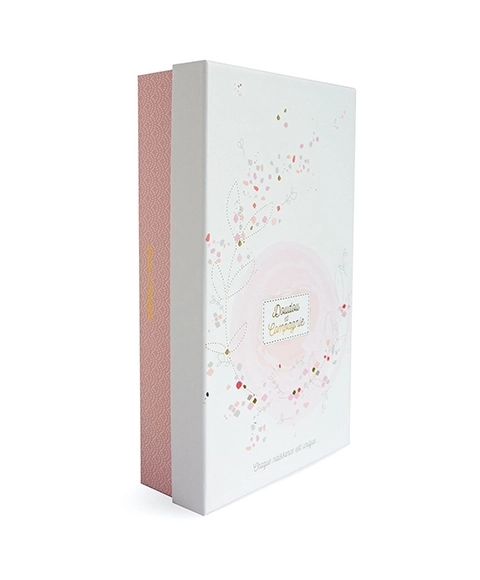 Doudou cadeau set roze vriend konijntje