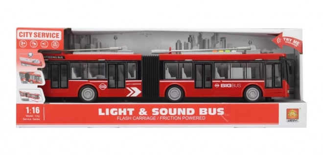 Geknikte trolleybus met traagheidsmotor 1:16