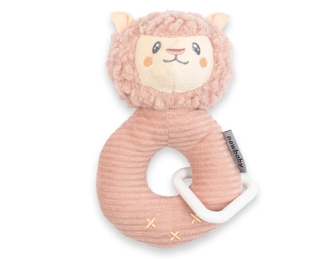 Pluchen rammelaar New Baby Lama 15 cm