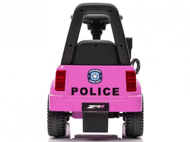 Kind loopauto Politie roze