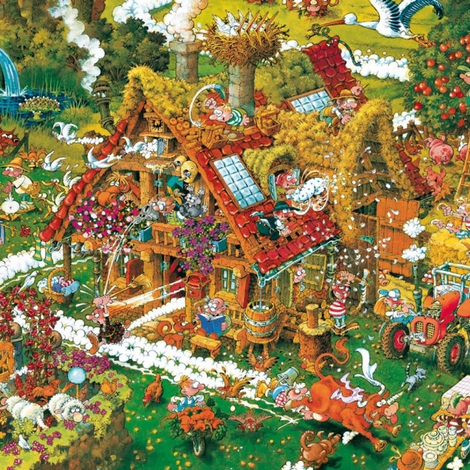 Heye Puzzle Cartoon Classics: Vrolijke Boerderij 1000 stukjes