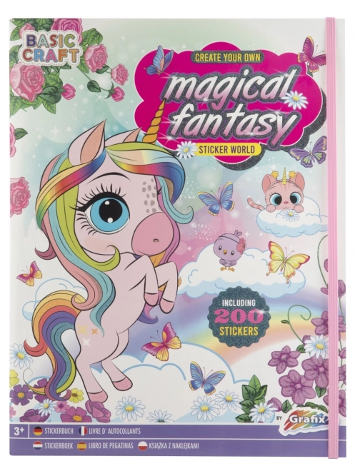 Magisch fantasyboek met stickers (200 stickers)