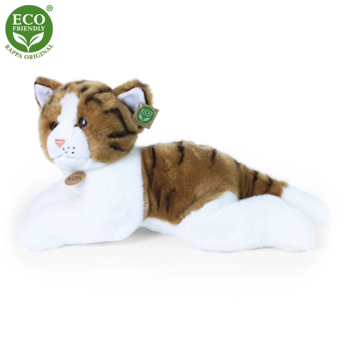 Pluchen kat liggend 50 cm ECO-VRIENDELIJK