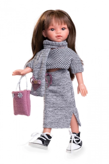 Realistische pop Emily met volledig vinyl lichaam - 33 cm