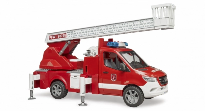 Brandweerwagen Mercedes-Benz Sprinter met ladder voor kinderen