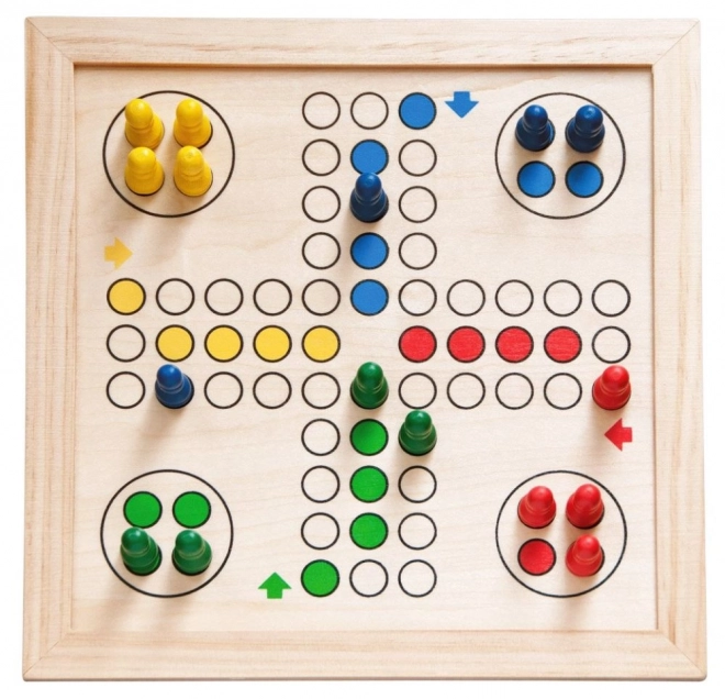 Spelset in houten doosje