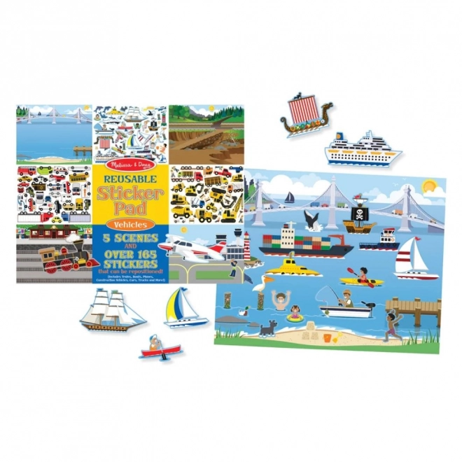 Melissa & Doug - herbruikbare stickers Voertuigen