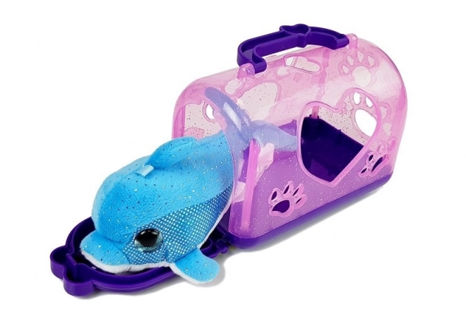 Dolfijn met Mascotte-Transportbox