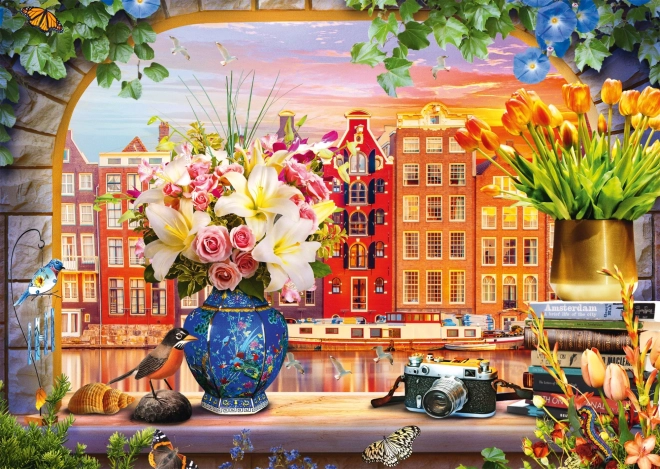 Puzzel Bezoek aan Amsterdam 1000 Stukjes