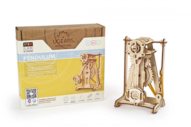 Ugears 3D puzzel - Slinger metronoom 92 stukjes