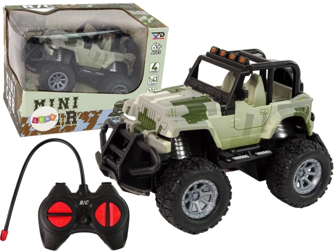 Op Afstand Bestuurbare Auto Off-Road 1:43 Camouflage