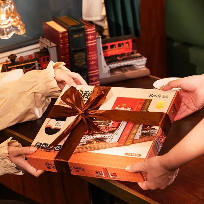 3D puzzel boekensteun Historische stoomtrein