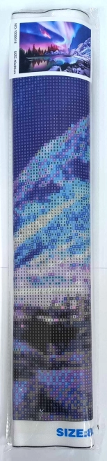 Diamantschilderen Kleuren Nacht 80x40 cm