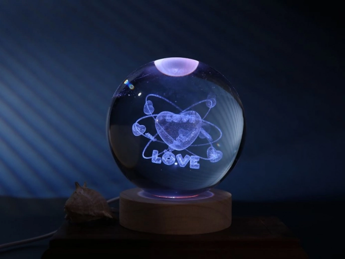 kristallen lamp bol love 10 cm 1,5 w