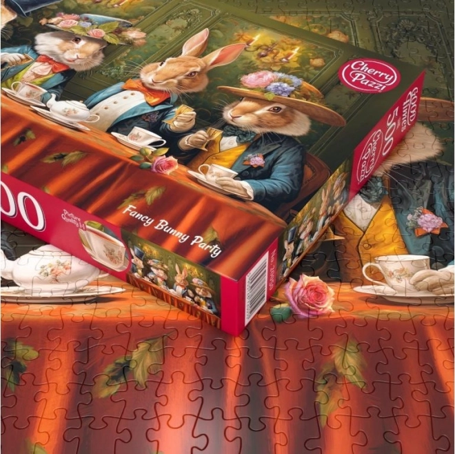 Puzzel Konijnen Theegesprek 500 stukjes