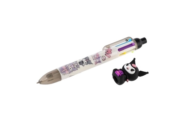 Pen met zes kleuren en figuurtje