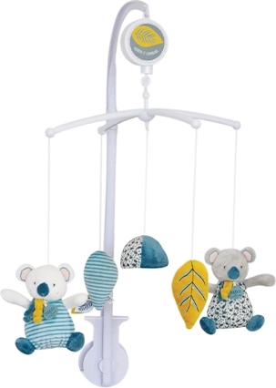 DOUDOU muziek-mobiel voor boven het bedje met koala’s
