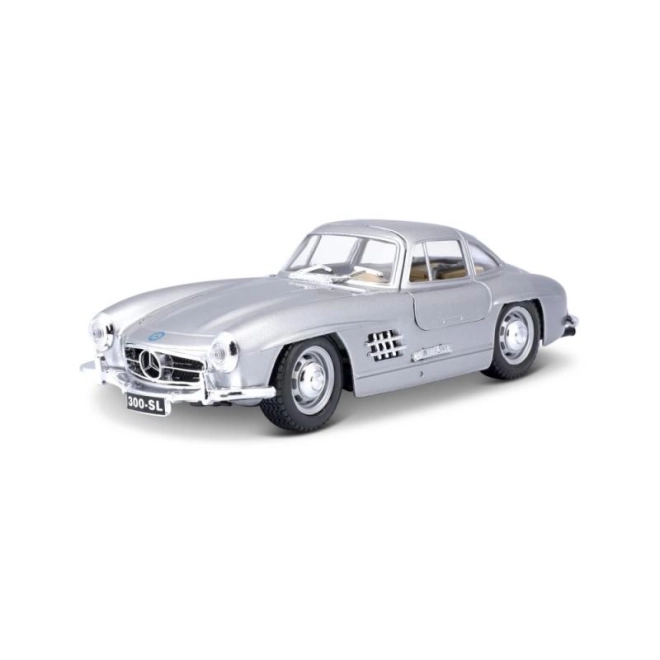 Bburago 1:24 Mercedes Benz 300SL zilver 18-22023