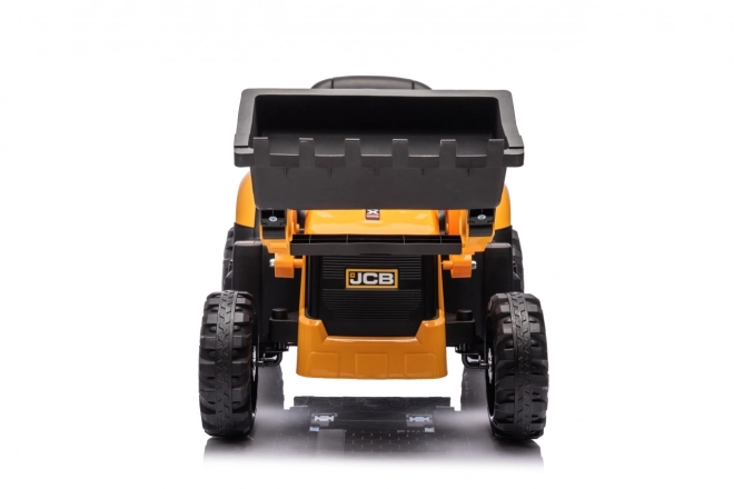 Kinder ritje op JCB Traktor met graafmachine