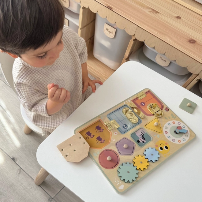 Houten manipulatiebord Tooky Toy