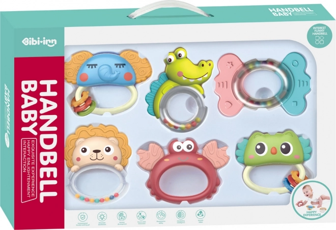 Chipolino set rammelaars en bijtringen voor kinderen 6 stuks