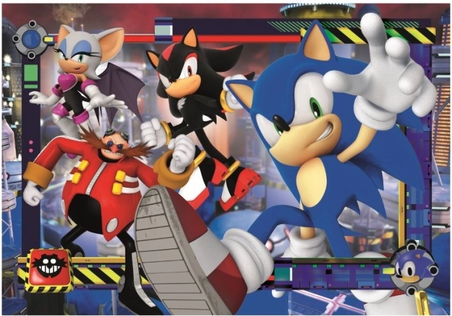 Puzzel Sonic de Egel in actie 180 stukjes