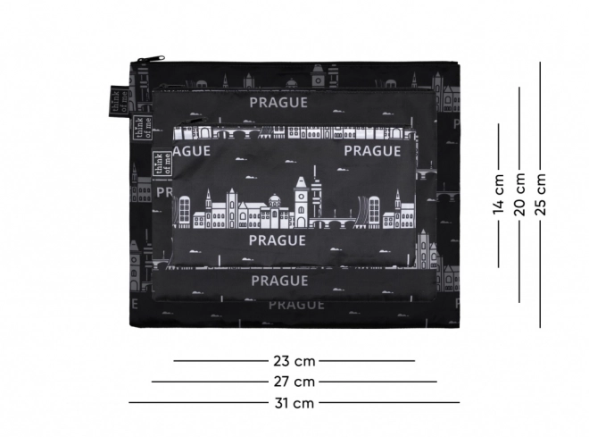 Set van 3 tasjes Praag
