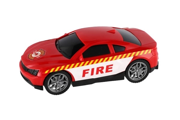 Brandweer reddingsset met helikopter en auto