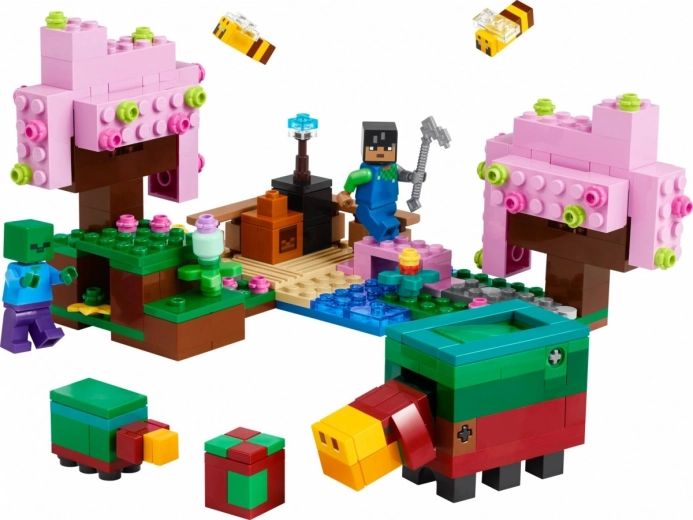 Eerste LEGO MINECRAFT set uit de kersenbloesem-biome
