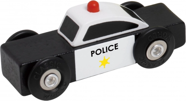 Classic World houten autootjes Politie Brandweer Takelwagen set 3 stuks
