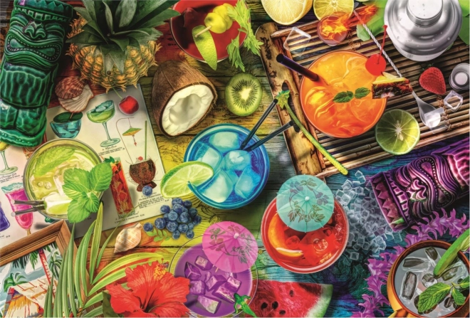 Puzzel Kleurrijke Cocktails TREFL Wood Craft Origin 501 stukjes