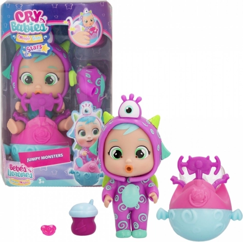 Cry Babies Magic Tears Stars Jumpy Monsters pop Fuzz met springvoertuig