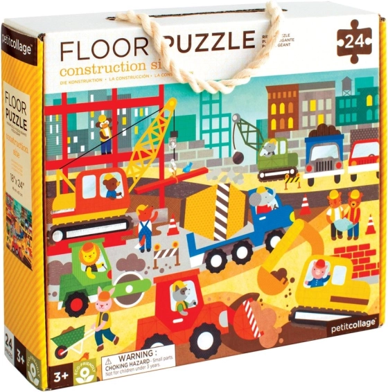 Vloerpuzzel Bouwplaats voor kinderen vanaf 3 jaar