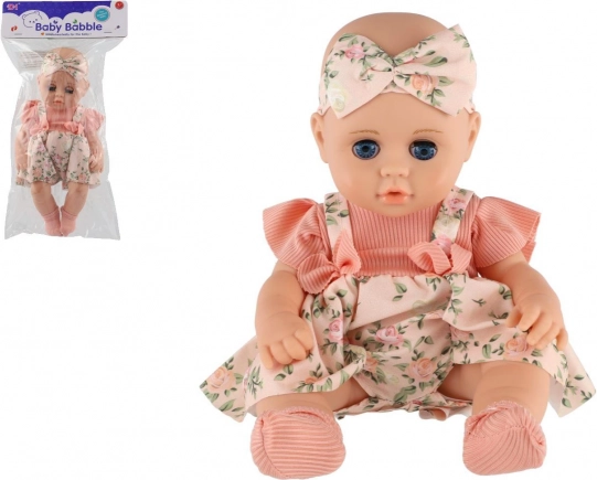 Pop met bewegende ogen 30 cm