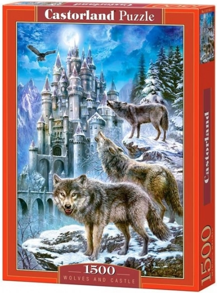 Puzzel Wolven en kasteel 1500 stukjes