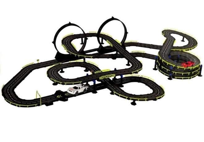Racebaan Slot Cars met auto's en controllers