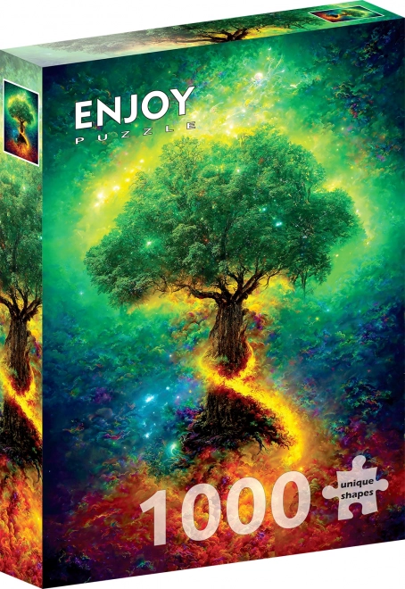 Geniet van Puzzel Noorse Levensboom 1000 Stukken