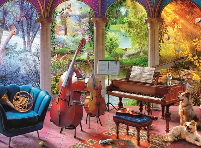 Ravensburger puzzel Muziek van de Vier Jaargetijden XXL 100 stukken