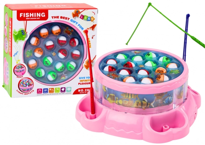 Spel Vissershengels Lichten Geluiden Roze