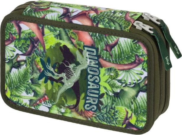 Baagl tweelaagse schooletui Dinosaurs