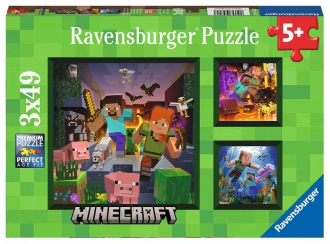 Minecraft Biomen 3x49 stukjes