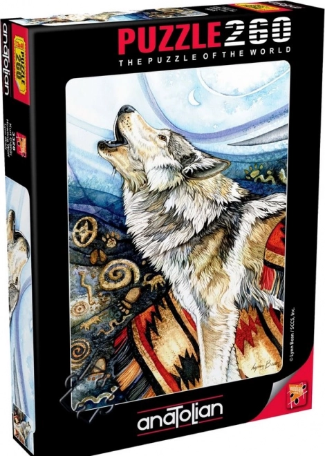 Puzzel Uilende Wolf 260 stukjes