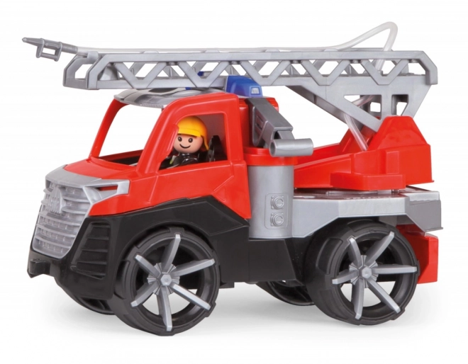 Auto Truxx 2 brandweer spuitende water plastic 29cm met figuurtje