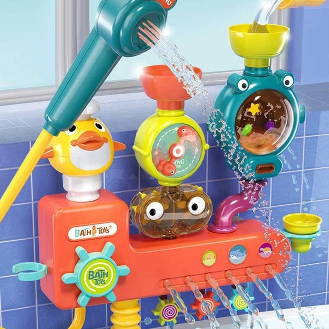 Woopie badspeeltje met draaiende molen en overgietbekers