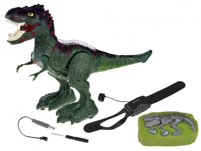 Op afstand bestuurbare dinosaurus met sensor – Groen