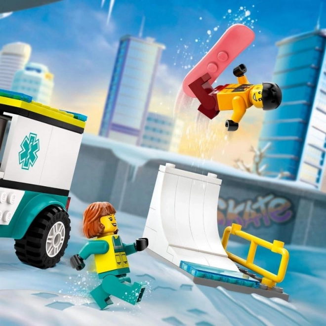 LEGO1 City 60403 Ambulance en Snowboarder