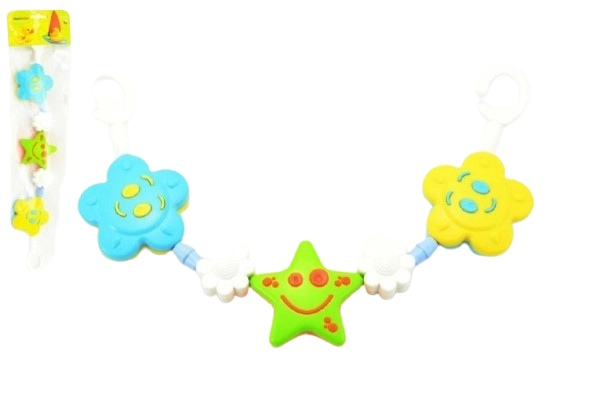 Gekleurde kinderwagenketting 43 cm